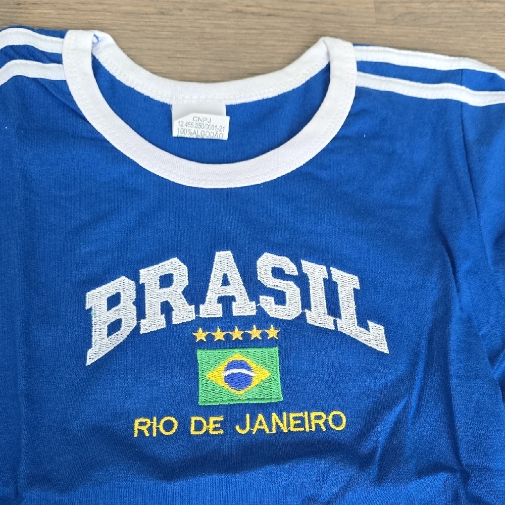 Blue Brasil Rio de Janeiro T-Shirt and Shorts Set - Picture 2 of 3
